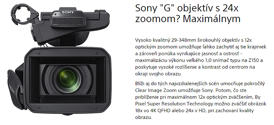 pxw z150 zoom 12x opticky